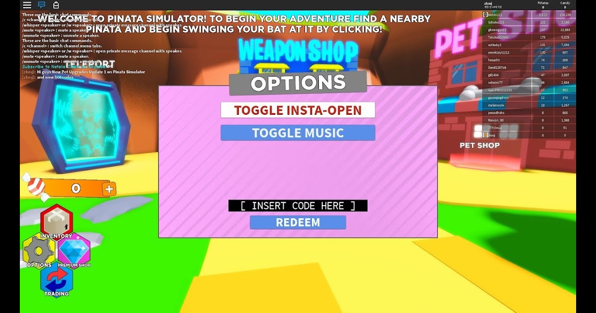 Pinata Simulator Codes Twitter