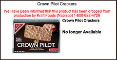 Crown Pilot Crackers - The Chowder Cracker Discontinued by Nabisco