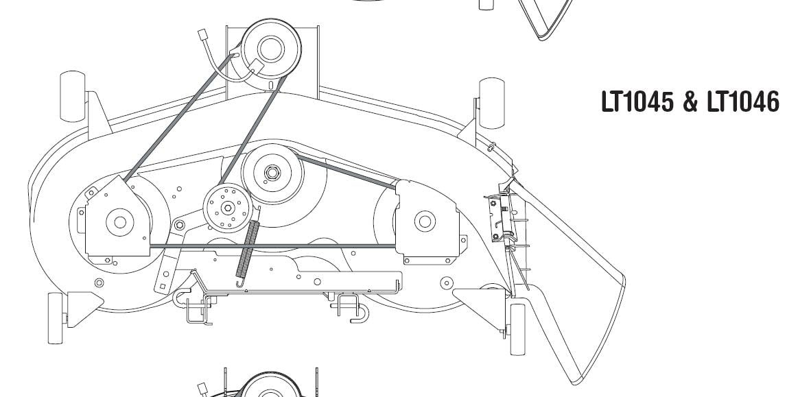 34 Cub Cadet Lt1050 Drive Belt Diagram