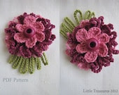 PDF Pattern for Crocheted Flowers - Sunny flowers pattern, thin petalled flowers, photo-tutorial, crochet instructions - sewella PDF Pattern for Crocheted Flowers - Sunny flowers pattern, thin petalled flowers, photo-tutorial, crochet instructions - sewella