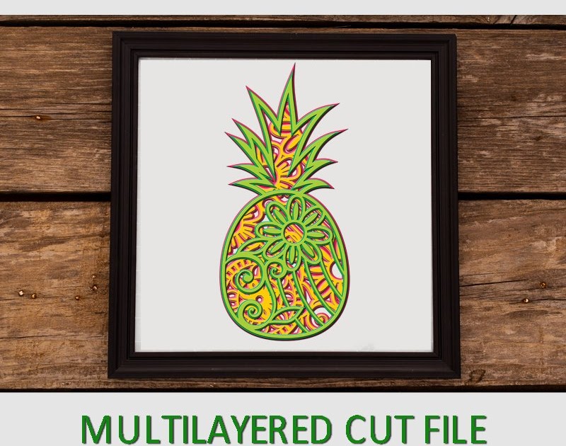Download Mandala Layered Pineapple Svg - Layered SVG Cut File
