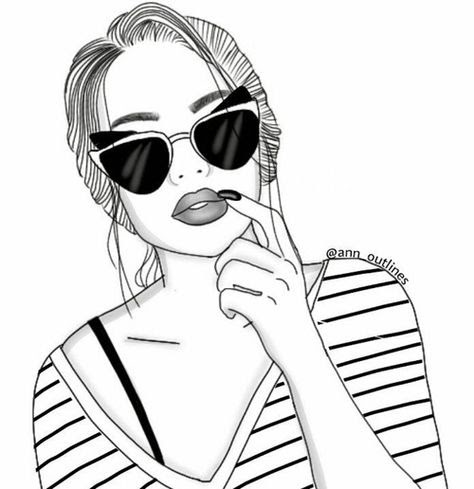 Pinterest Drawing Cartoon Girl