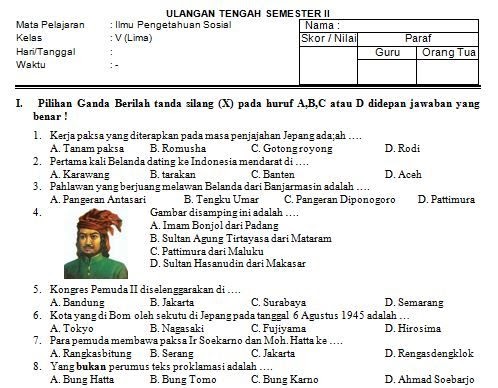 Kumpulan soal sejarah kelas x semester 1 beserta jawabannya