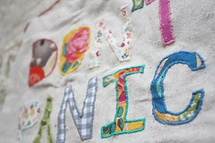 Front Close-up of Applique Banner