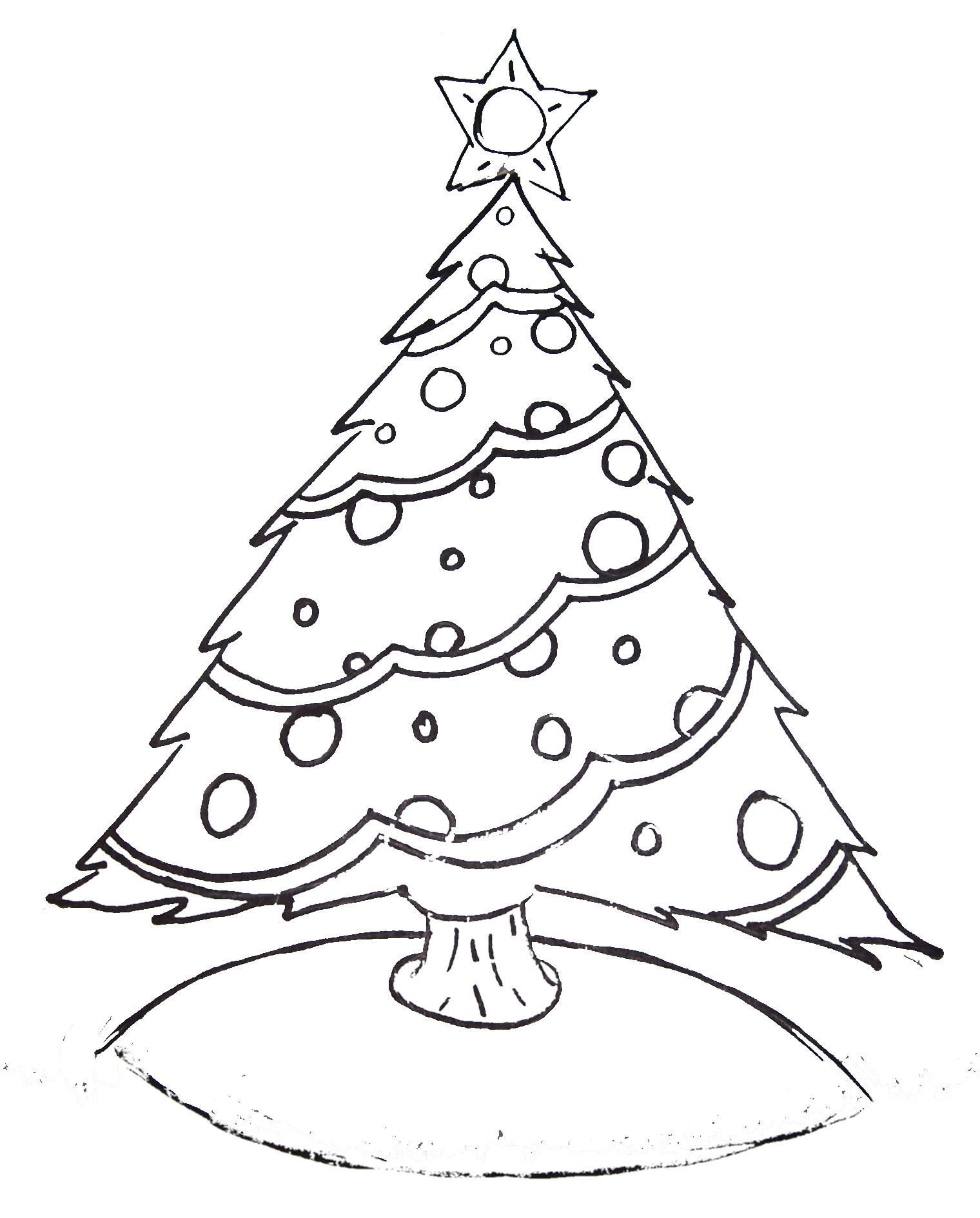 Free Printable Christmas Tree And Santa Coloring Pages Adventures Of Kids Creative Chaos