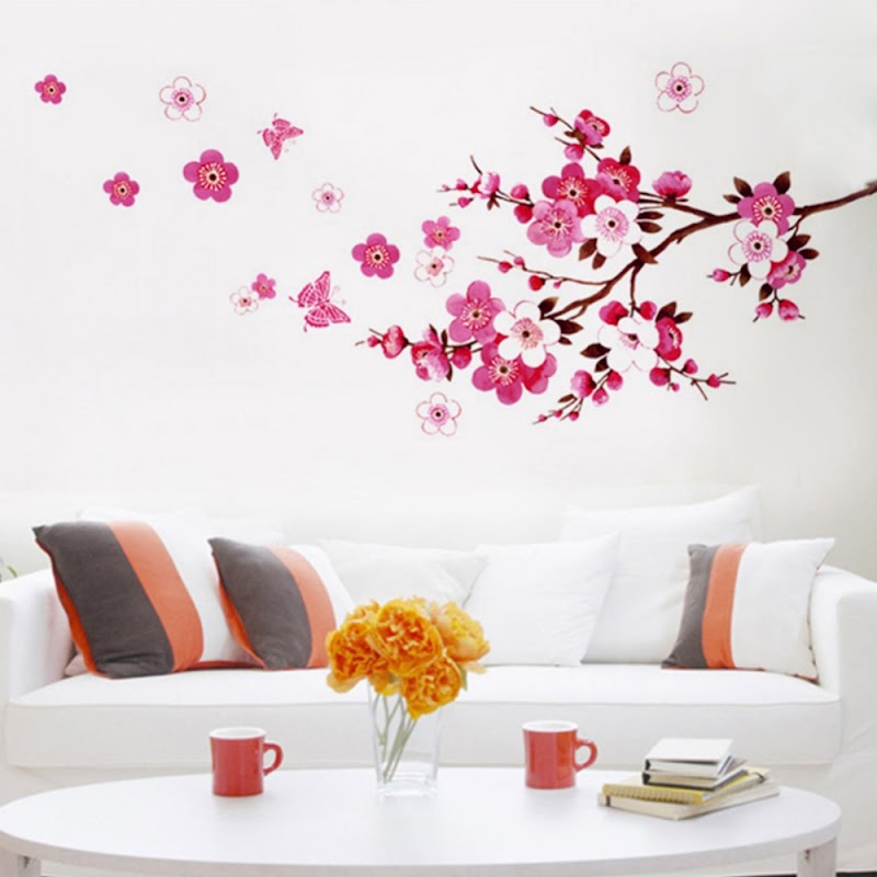 15+ Paling Baru Gambar Bunga Sakura Lukisan Tembok