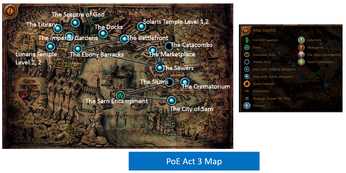 Path Of Exile Act 3 Map - Crabtree Valley Mall Map