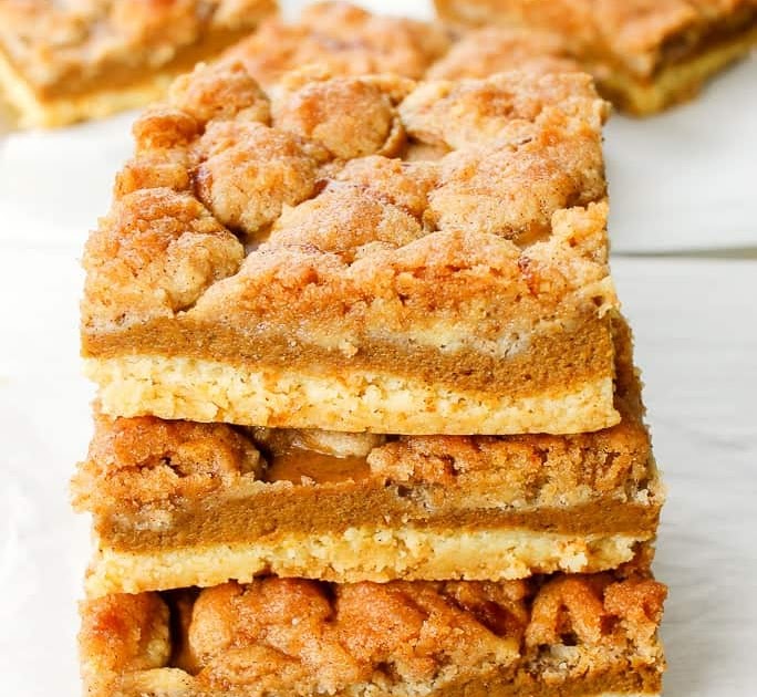 Pumpkin Pie Squares With Yellow Cake Mix