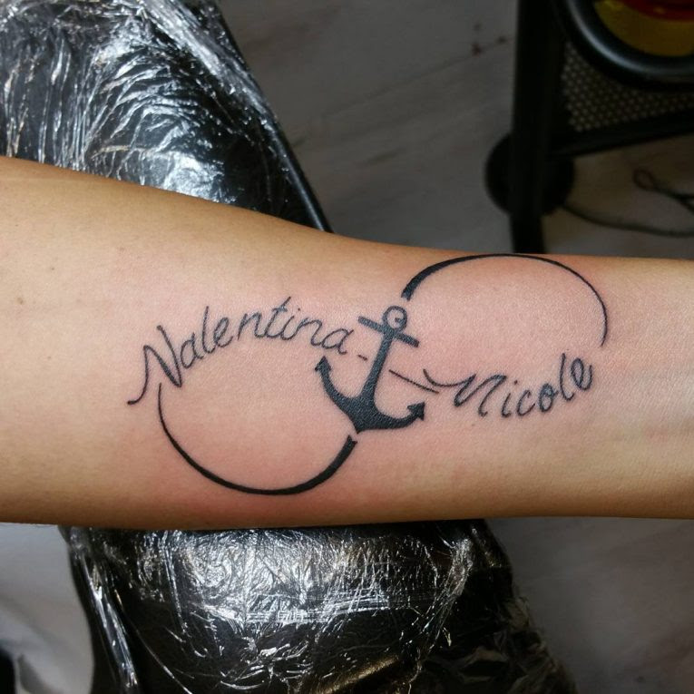 Double Name Tattoo Designs