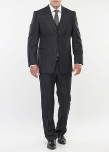 Pánský oblek formal regular, barva šedá