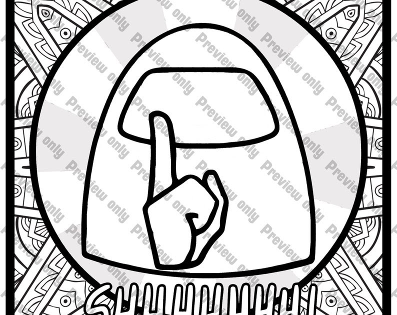 Among Us Coloring Pages For Kids : Among Us Coloring Pages - Free