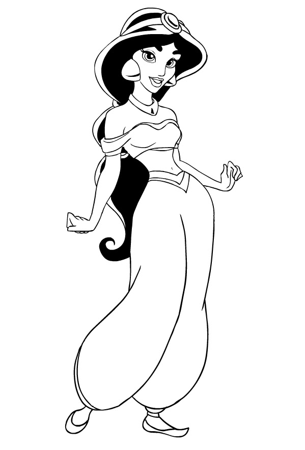 Disegni Da Colorare Della Principessa Jasmine Coloradisegni