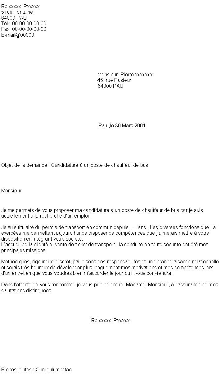 Lettre De Motivation Chauffeur Livreur Poids Lourds  Soalan 0