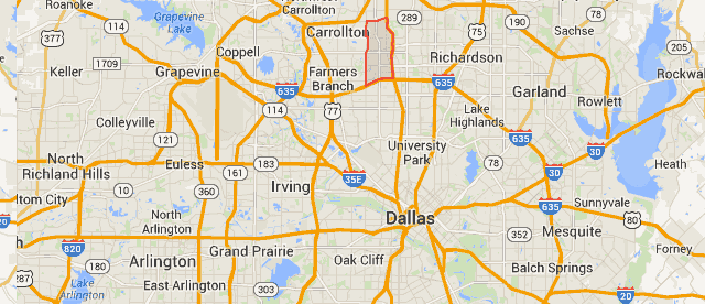 Map Of Addison Texas  Tourist Map Of English