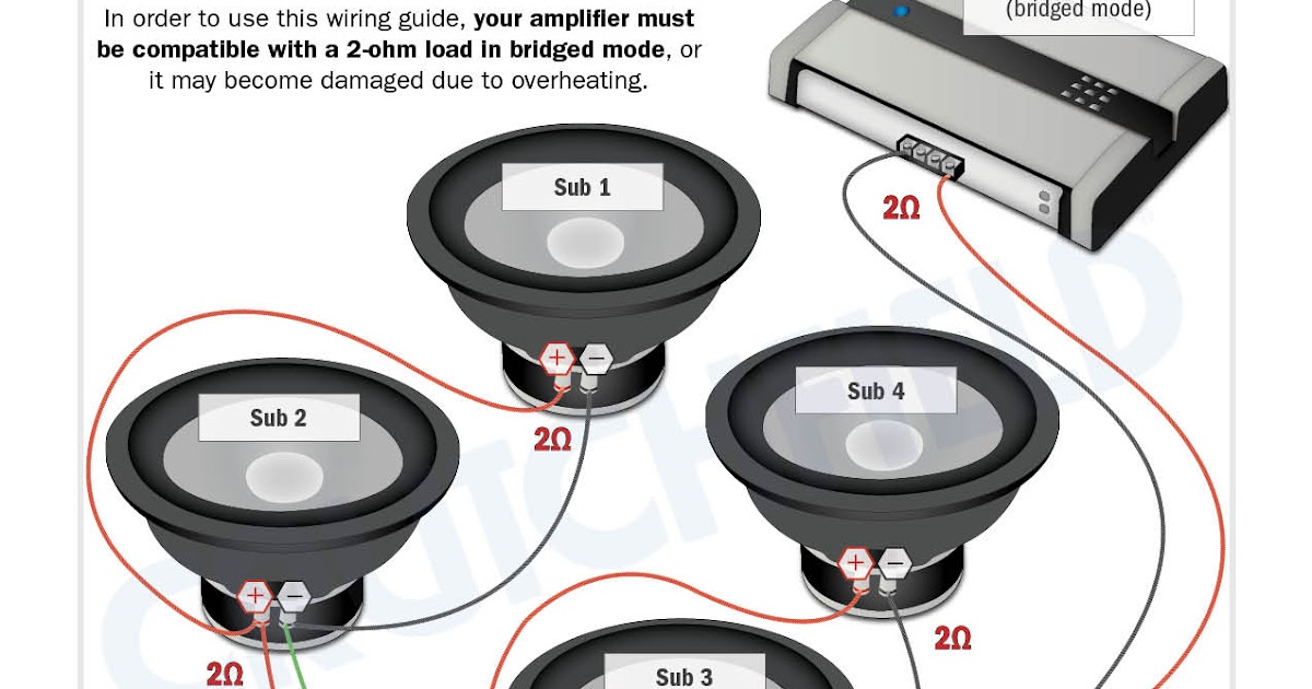 3 Subwoofer Wiring Diagram / Diagram 1 Ohm Wiring Subwoofer Diagrams 3