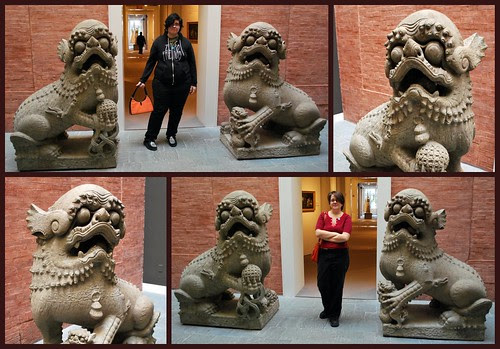 The Girls & The Giant Foo Dogs