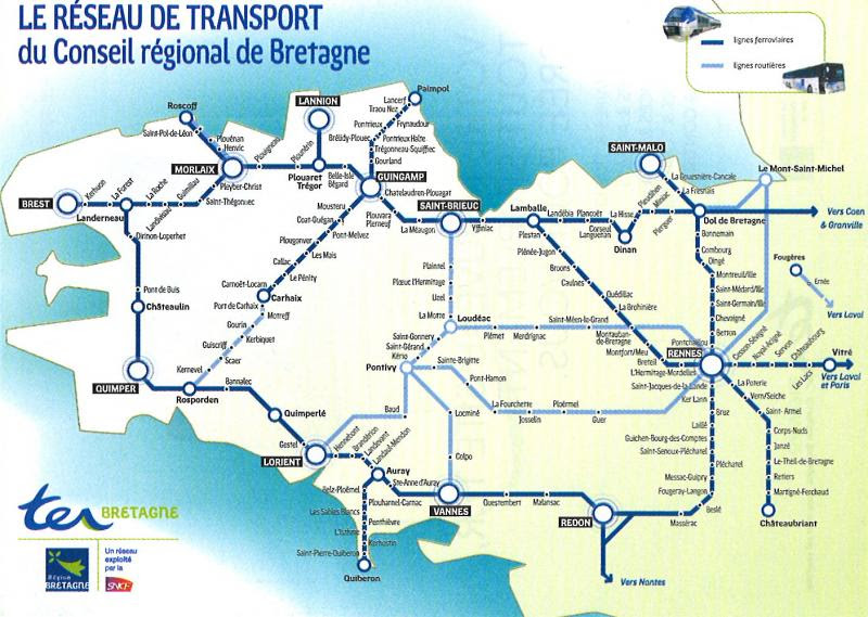 Ter Gratuit Bretagne Carte Ter Bretagne | Carte D Italie