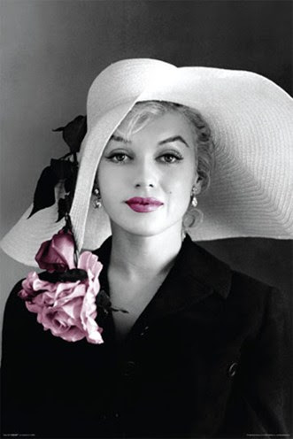 Marilyn Monroe w/ Pink Flower