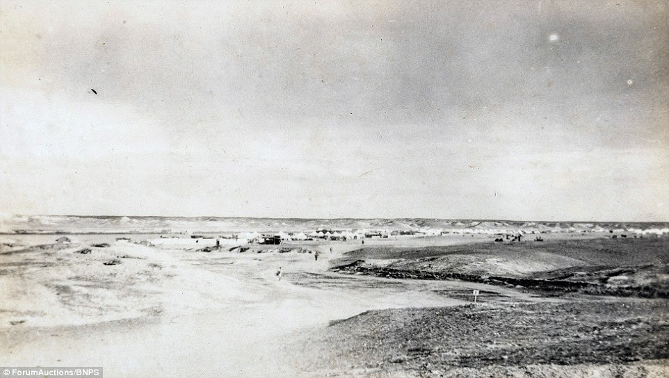  Above is the Hit Camp along the bank of the Euphrates, which is one of the longest rivers in Western Asia. The climate was a new experience for the British forces, with temperatures soaring above 40C