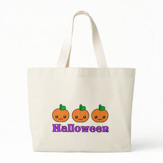 Kawaii Halloween Pumpkins Tote Bag bag