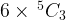 6 \times {\,^5}{C_3} 6 \times {\,^5}{C_3}