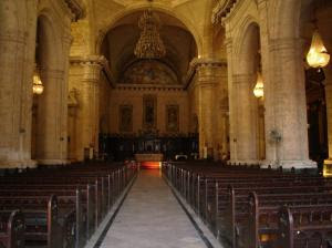 Interior - Plaza de la Catedral de San Cristobal de La Habana Cuba