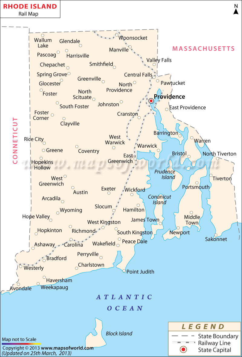 32 Rhode Island Map Cities And Towns Maps Database Source