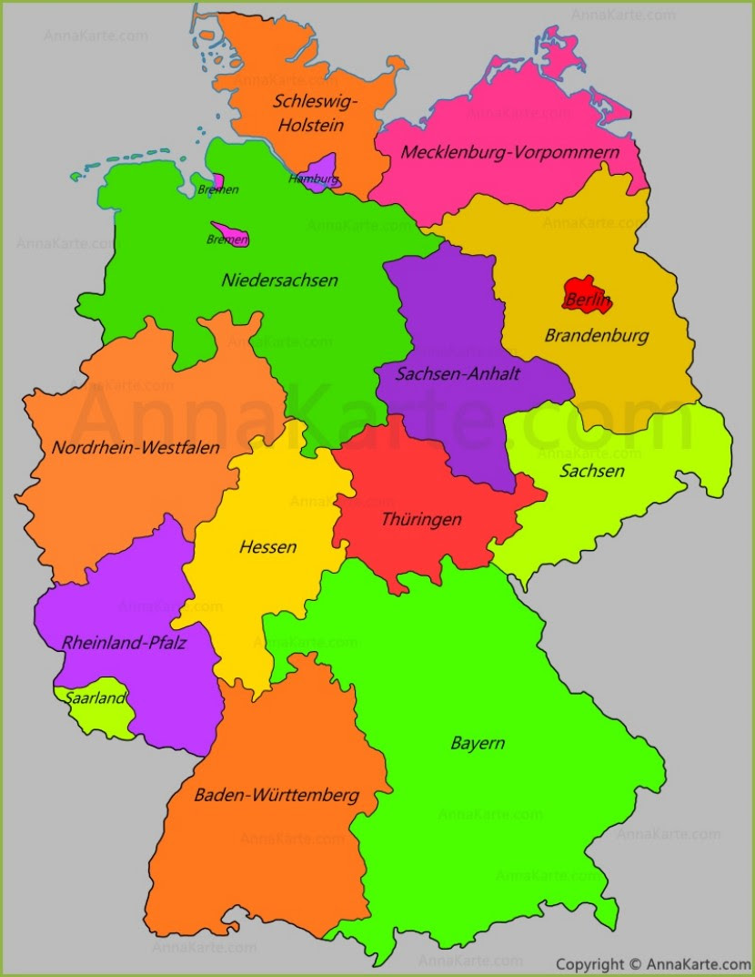 Deutschland Karte Bundesländer | Karte