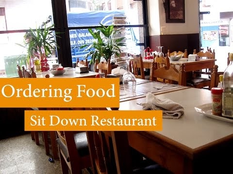 Ordering Food - Sit Down Restaurant