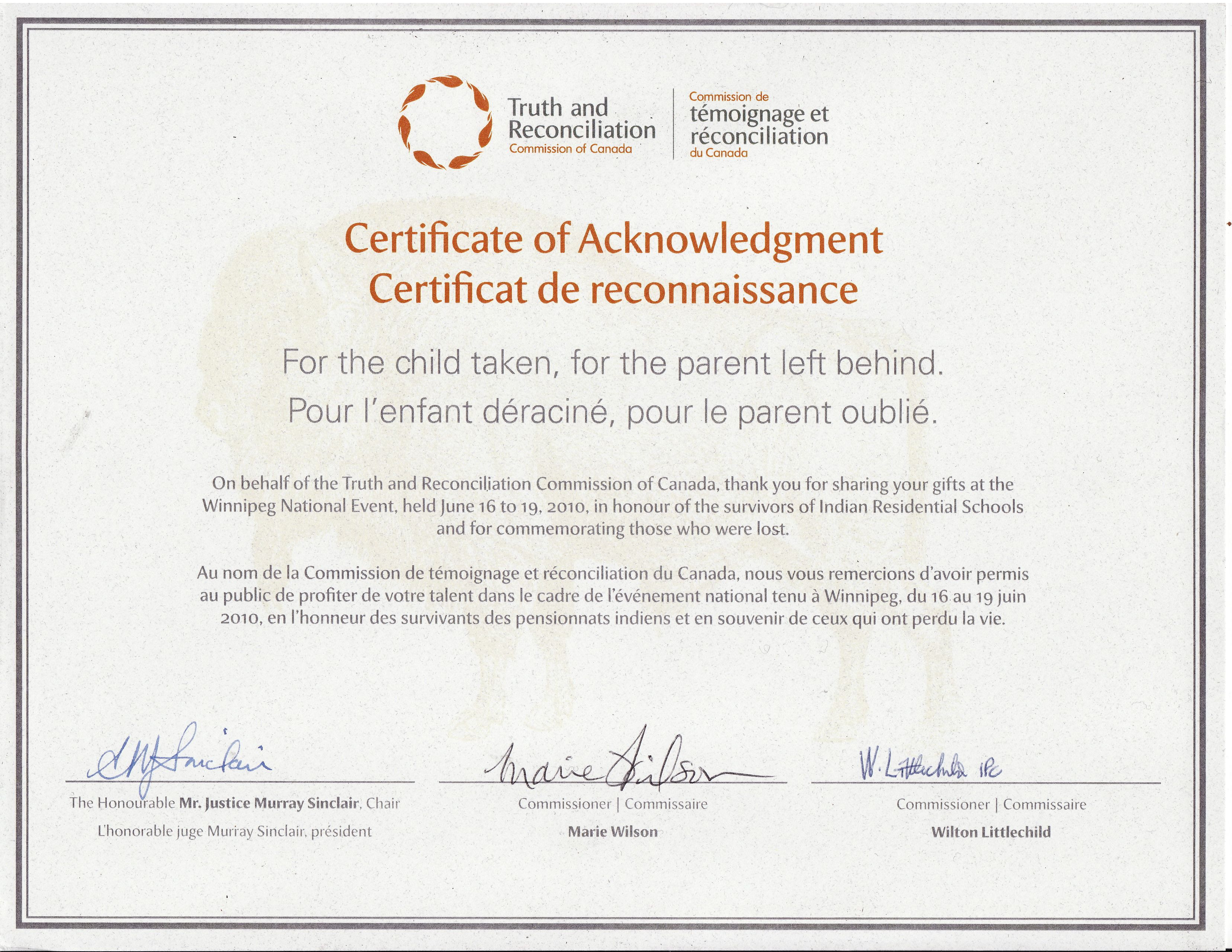 canadian notary acknowledgment form 