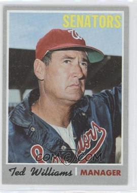 1970 Topps #211 - Ted Williams MG UER Throwing information on back incorrect - Courtesy of CheckOutMyCards.com