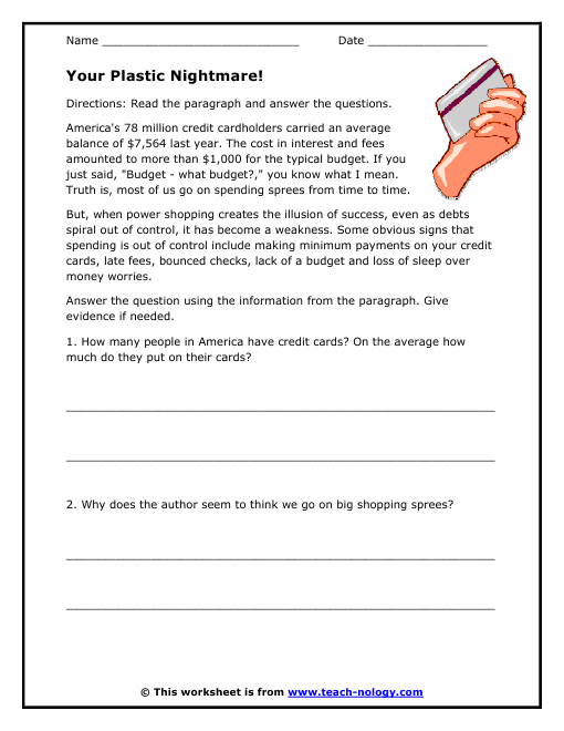 29 Credit Card Activity Worksheet - Free Worksheet Spreadsheet