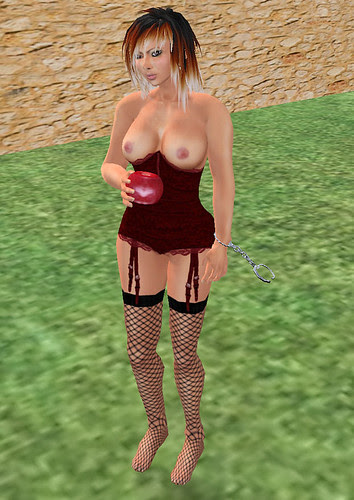 Hunt Prizes Forbidden fruit 75 Stray Neko Wear Caught Corset Set red