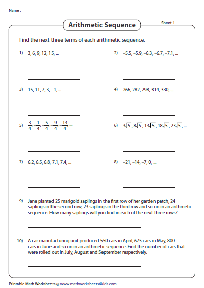 Finite Geometric Series Worksheet Answers - worksheet