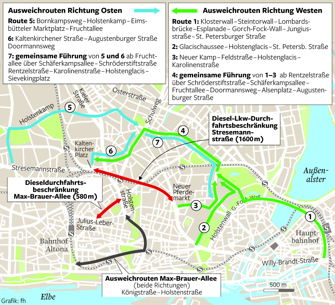 Diesel Fahrverbot Hamburg Karte | Karte