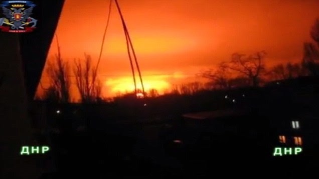 Giant explosion in Donetsk that sparked fears of a 'tactical nuke' in