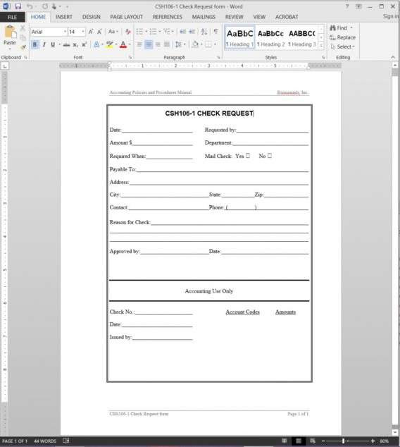 Accounting Policies And Procedures Manual Template | HQ Printable Documents