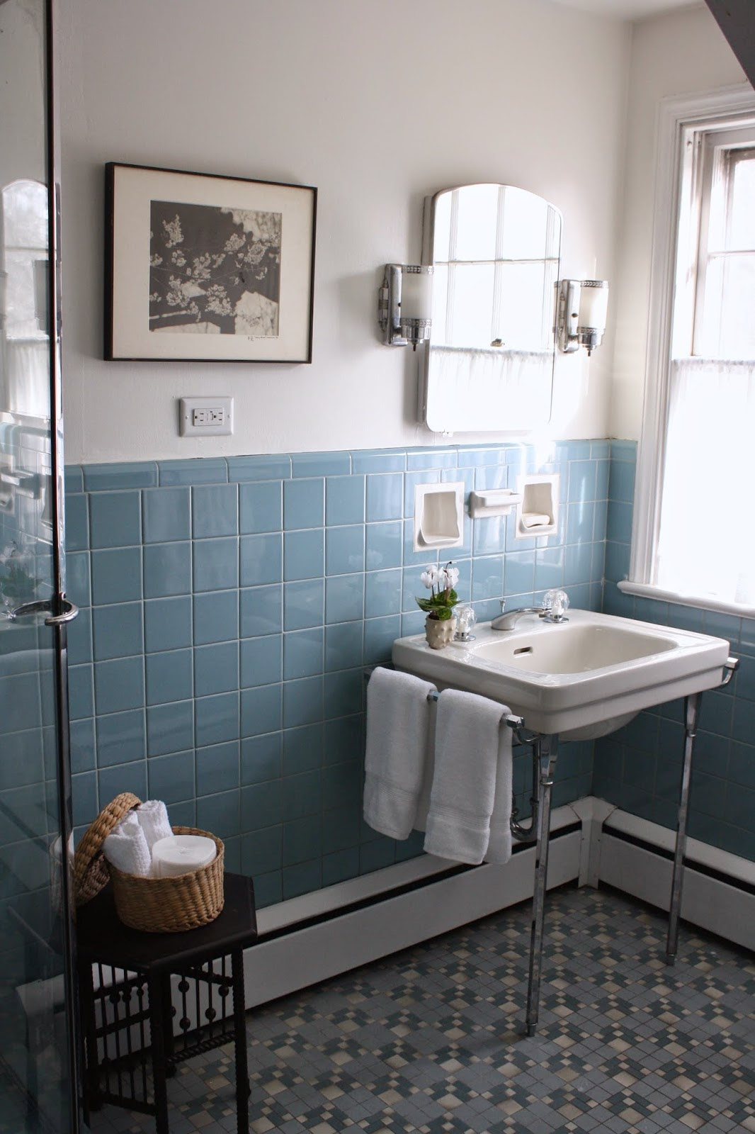 40 vintage blue bathroom tiles ideas and pictures