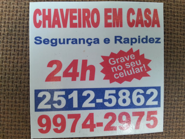 Comentários e avaliações sobre Chaveiro em Casa 24 Horas