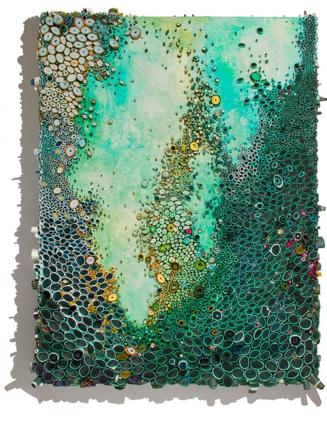 New Underwater Reefs and Landscapes Made of Paper by Amy Eisenfeld Genser sculpture paper ocean coral