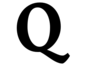 The letter Q; icon of the Orac Qcat project.