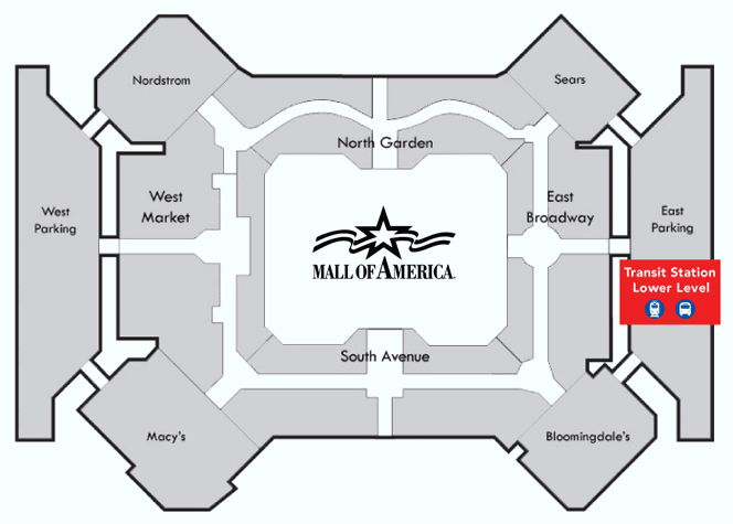 Mall Of America Parking Map | Map Of Zip Codes