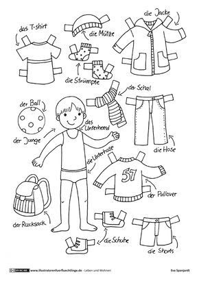 Anziehpuppen Bastelvorlage : Anziehpuppen Sw Ausmalbilder Kinder