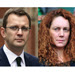 Andy Coulson in 2012 and Rebekah Brooks in 2011, before they were charged.