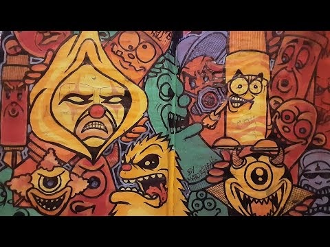 Wizard (cholowiz13): Wizard's graffiti characters Blackbook - Not finish