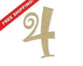 Unfinished Wood Number �4� Large or Small, Unfinished, Unpainted -- Perfect for Crafts, DIY, Nursery, Kids Rooms, Weddings - Buildeez Unfinished Wood Number �4� Large or Small, Unfinished, Unpainted -- Perfect for Crafts, DIY, Nursery, Kids Rooms, Weddings - Buildeez
