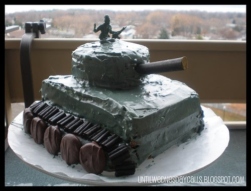 Army Tank Birthday Cake