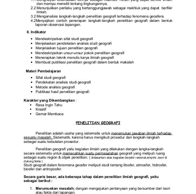 Contoh Makalah Penelitian Geografi Seo Majalah