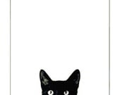 Handmade Black Cat Peeking Up PDF Cross-Stitch Pattern - BellaStitcheryDesign Handmade Black Cat Peeking Up PDF Cross-Stitch Pattern - BellaStitcheryDesign