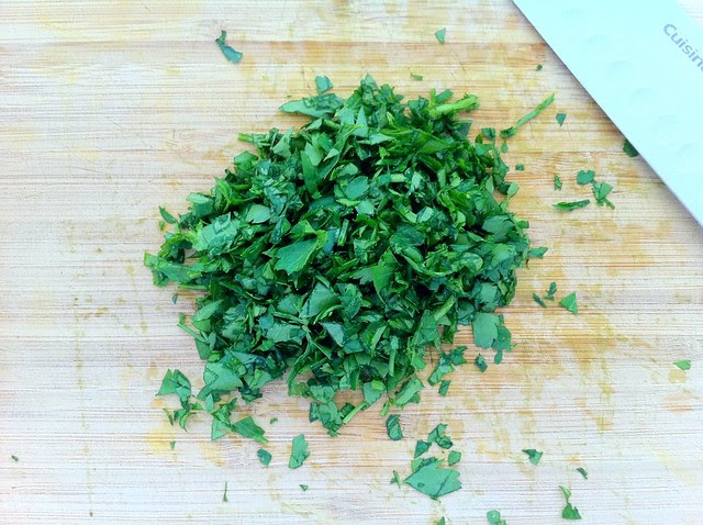 Finely Chopped Italian Flat Leaf Parsley